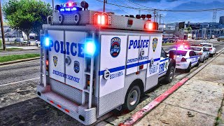 Playing GTA 5 As A POLICE OFFICER SWAT NYPD GTA 5 Lspdfr Mod 4K [upl. by Kcim]