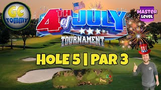 Master QR Hole 5  Par 3 HIO  4th of July Tournament Golf Clash Guide [upl. by Rawdon]