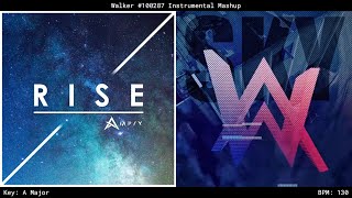 Rising Sky Instrumental Mashup  Alan Walker Ampyx amp Alex Skrindo [upl. by Adlei]