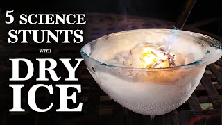 5 Phenomenal Science Stunts Done with Dry Ice [upl. by Misty]