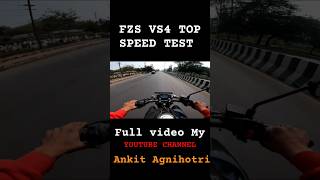 FZS VS4 TOP SPEED TEST roadrage topspeed motovlog [upl. by Sholem263]