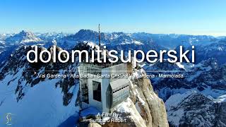 Italy  DolomitiSuperSki  January  2022 4K Ultra HD [upl. by Lusty]