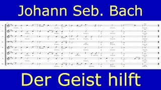 Bachs own score  Der Geist hilft unsrer Schwachheit auf motet [upl. by Inga236]