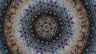 FRACTAL FLOWER OF LIFE SACRED GEOMETRY THETA DELTA BINAURAL BEAT MEDITATION 4HZ [upl. by Aicnom]