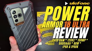 ULEFONE Power Armor 18 Ultra REVIEW Up to 24GB of RAM 120Hz 108MP 66W 9600mAh Top Rugged Phone [upl. by Py]