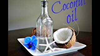 Homemade Coconut Oil Recipe  How to Make Virgin Unrefined Oil [upl. by Ansel]