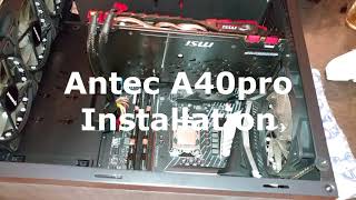 Antec A40 pro CPU cooler Installation [upl. by Strade]