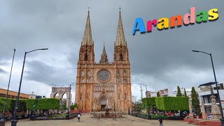 🚶🏻Caminando en Arandas Jalisco  Centro de Arandas  Recorrido en el centro histórico de Arandas [upl. by Llenahc444]