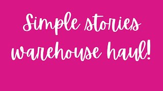 Simple stories haul simplestories haulvideo crafter craftyhaul [upl. by Nwad656]