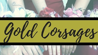 Gold Corsage for Prom  Rose Corsages  Houston Flower Shop [upl. by Imena]