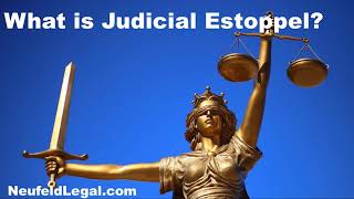 What is Judicial Estoppel legal defense terminology [upl. by Llerrah]