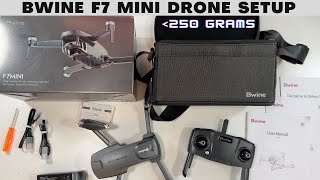 BWINE F7 Mini Drone Setup and First Flight [upl. by Karia100]