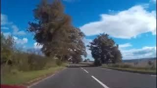 Autumn Road Trip With Bagpipes Music East On A85 On History Visit Perthshire Scotland [upl. by Adnoloy]