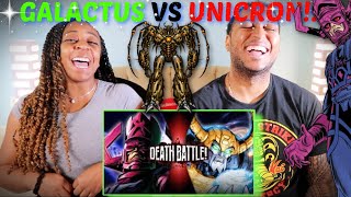 Death Battle quotGalactus VS Unicron Marvel Comics VS Transformersquot REACTION [upl. by Buna]