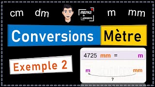 🔵 Conversion de longueurs en mètre mm cm dm m dam hm km  Exemple 2 [upl. by Hastings]