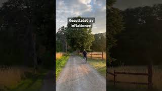 Cyklar med skev hjul fördig roligt roligaklipp svenskaklipp sverige [upl. by Lin691]