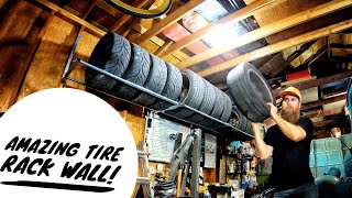 MUST HAVE GARAGE TIREWHEEL RACK [upl. by Heyer]