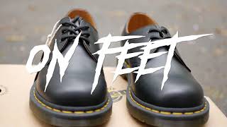 Dr Martens 1461 Black smooth on feetна ноге [upl. by Acinomad948]