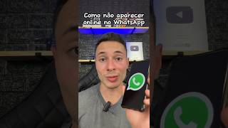 Como não aparecer online no WhatsApp whatsapp dicas celular android samsung [upl. by Tien358]