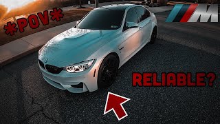 BMW F80 M3 POV stock F80  Reliable [upl. by Redmund752]