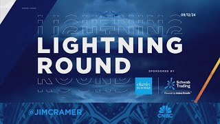 Lightning Round MongoDB is at the right price says Jim Cramer [upl. by Glialentn]