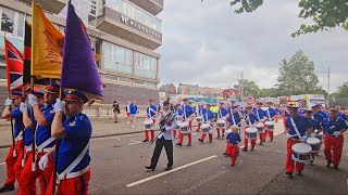 Downshire guiding star flute band at Glasgow boyne celebrations 2023 [upl. by Morten861]