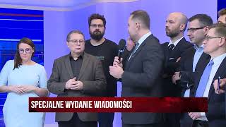 Wiadomości na antenie TV Republika Tulicki o trwającym ataku To nawet nie są standardy białoruskie [upl. by Eenel]