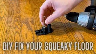 DIY Fix Squeaky Hardwood Floors [upl. by Kcirdez451]