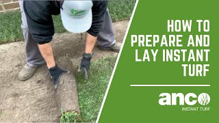 How to prepare and lay Instant Turf Anco Turf [upl. by Durward452]