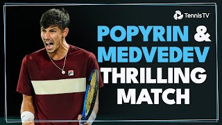 Thrilling Daniil Medvedev amp Alexei Popyrin Encounter 🔥  Paris 2024 Highlights [upl. by Yellas824]