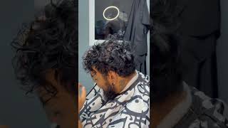 Taper fade Curly hair ontop taperfade curlyhair curlyhairstyles fade barber babylisspro [upl. by Melva]