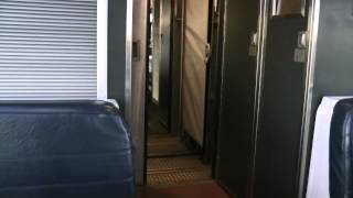 Amtrak Superliner train track noise with doors open on BNSF Raton Pass route in HD [upl. by Lainey695]