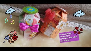 originale  AH oui  très originale 😂🥰boite à bougie scrapbooking tutoboitescrap boitebougie [upl. by Issirk]