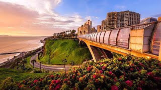 Bello distrito de Miraflores Malecón y Costa Verde en Lima [upl. by Swanhilda]