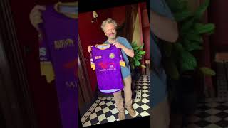 Welcome To The Other Wrexham Just Michael Sheen holding up our Shirt whilst getting the Yes Cymru [upl. by Terrag]