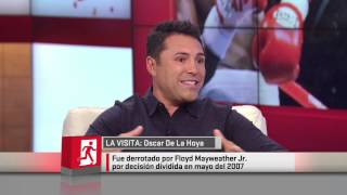 De la Hoya quotCon 25 años le hubiera ganado fácil a Mayweatherquot [upl. by Ahsote]