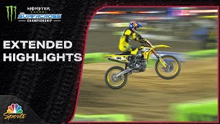 Supercross 2024 EXTENDED HIGHLIGHTS Round 13 in Foxborough  41324  Motorsports on NBC [upl. by Gerta]