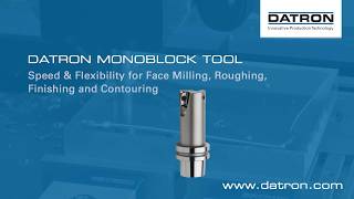 DATRON Monoblock Tool for HighSpeed CNC Face Milling amp More [upl. by Limbert]