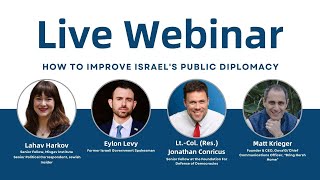 Misgav Webinar How to improve Israels public diplomacy  May 15 2024 [upl. by Udenihc]