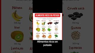 Alimentos ricos en potasio [upl. by Anisamot]