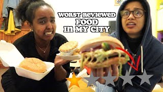 i tried the worst reviewed food in my city  clickfortaz [upl. by Harriette]