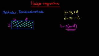 Haakjes wegwerken  Rechthoekmethode [upl. by Scopp]