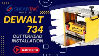 Delta DW734 Planer Upgrade with Spiral Cutterhead Sheartak Installation Guide [upl. by Adahs]