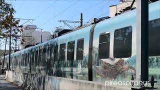 PROASTIAKOS  Suburban Railway Siemens DESIRO EMU train at Piraeus [upl. by Nnylkoorb]