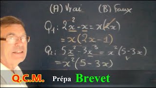 Factorisation  Maths 3ème cours facile et méthodes exemples et qcm [upl. by Caplan134]