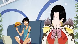 Luffy And Hancock Kiss Each Other 😍 One Piece Funny Moment 😂  ENGLISH DUB [upl. by Ahsyia]