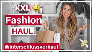 XXL Winterschlussverkauf Fashion Haul 2019 🤭 TRY ON  HampM Mango Amazon etc [upl. by Glover]