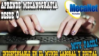 Mecanet  Aprende a escribir correctamente con teclado  tutorial mecanografia [upl. by Ylrrad]