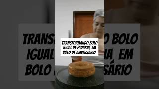 Transformando bolo igual de padaria em bolo de aniversário boloaniversario confeiteirainiciant [upl. by Phillida]