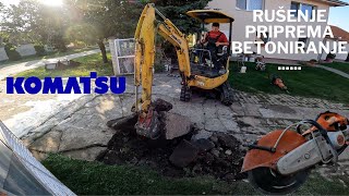 Priprema za novu ogradu rusenje betoniranje part 1 [upl. by Suirad265]